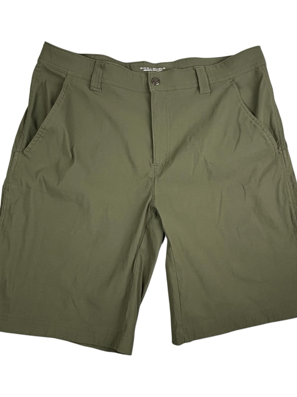 Columbia Shorts Mens 38 Green Omni Shield Advanced Repellency Cargo 10”